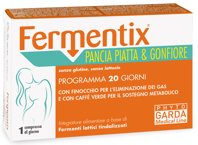FERMENTIX PANCIA PIATTA E GONFIORE 20 COMPRESSE - Farmacia Dott. Pasquale Russo