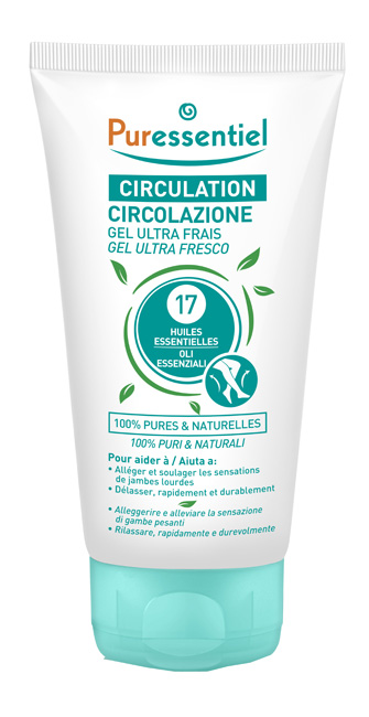 PURESSENTIEL GEL ULTRA FRESCO CIRCOLAZIONE 17 OLI ESSENZIALI 125 ML - Farmacia Dott. Pasquale Russo