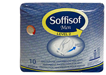 PANNOLONE PER INCONTINENZA SAGOMATO SOFFISOF MEN LEVEL 2 10 PEZZI - Farmacia Dott. Pasquale Russo