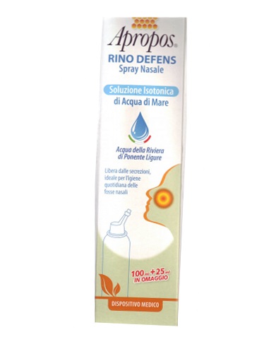 APROPOS RINO DEFENS SOLUZIONE ISOTONICA 125 ML - Farmacia Dott. Pasquale Russo