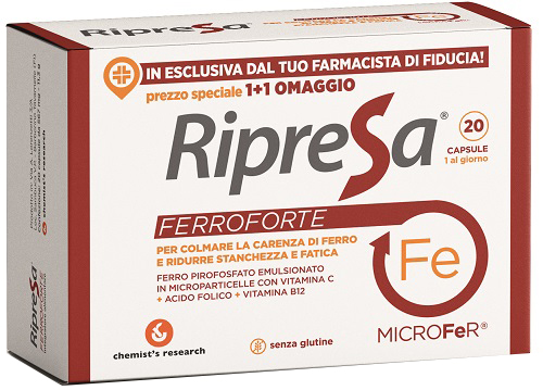RIPRESA FERROFORTE 20 CAPSULE - Farmacia Dott. Pasquale Russo
