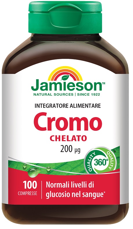 JAMIESON CROMO CHELATO 100 COMPRESSE - Farmacia Dott. Pasquale Russo