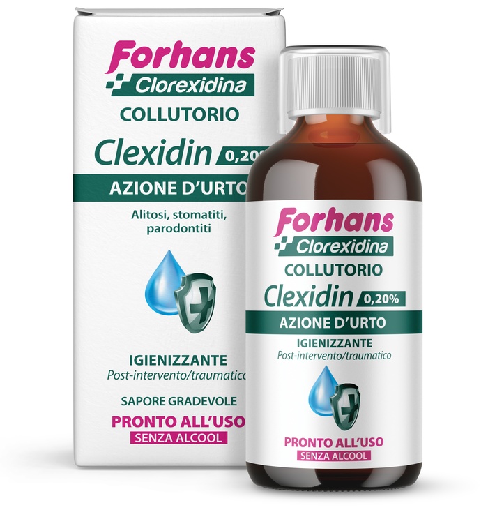 FORHANS CLEXIDIN 0,20 SENZA ALCOOL 200 ML - Farmacia Dott. Pasquale Russo