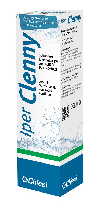 IPER CLENNY SPRAY NASALE EROGAZIONE CONTINUA SOLUZIONE IPERTONICA CON ACIDO IALURONICO 100 ML - Farmacia Dott. Pasquale Russo