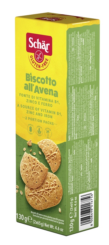 SCHAR BISCOTTI ALL'AVENA 2 BUSTE DA 65 G - Farmacia Dott. Pasquale Russo