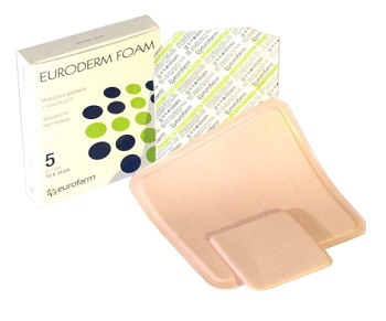 MEDICAZIONE IN POLIURETANO EURODERM FOAM MISURA 10X10CM 5 PEZZI - Farmacia Dott. Pasquale Russo