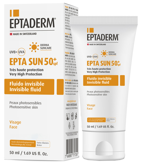 EPTA SUN SPF50+ FLUIDO INVISIBILE 50 ML - Farmacia Dott. Pasquale Russo