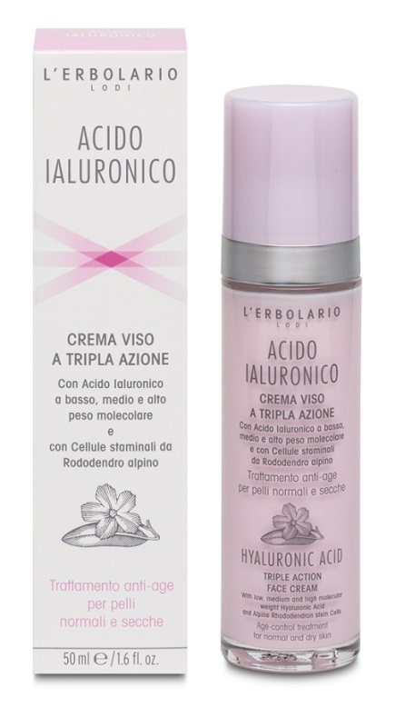 ACIDO IALURONICO CREMA VISO A TRIPLA AZIONE TRATTAMENTO ANTIAGE PELLI NORMALI E SECCHE 50 ML - Farmacia Dott. Pasquale Russo