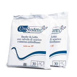 SACCA DI DRENAGGIO DA LETTO PER INCONTINENZA UROSYSTEM TUBO 130 CM CON SCARICO 30 PEZZI - Farmacia Dott. Pasquale Russo