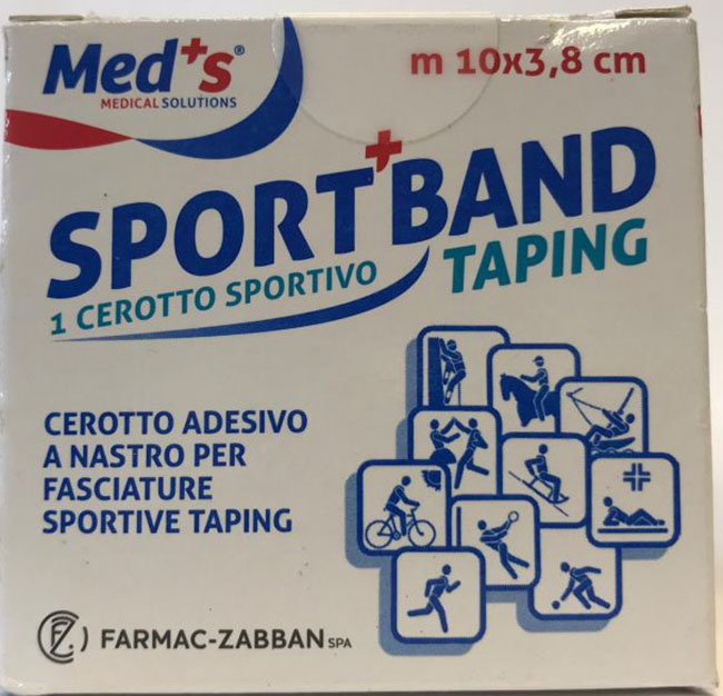 CEROTTO MEDS TELA BIANCA SPORTIVO 1000X3,8 CM - Farmacia Dott. Pasquale Russo