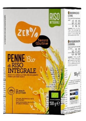 ZERO% GLUTINE PENNE DI RISO INTEGRALE SENZA GLUTINE BIO 500 G - Farmacia Dott. Pasquale Russo
