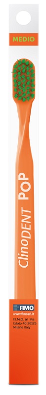 CLINODENT POP ARANCIONE SPAZZOLINO DA DENTI MEDIO - Farmacia Dott. Pasquale Russo