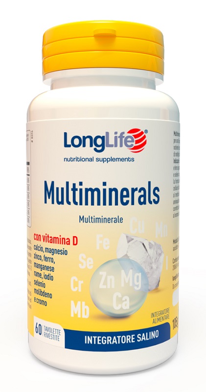 LONGLIFE MULTIMINERALS 60 TAVOLETTE RIVESTITE - Farmacia Dott. Pasquale Russo