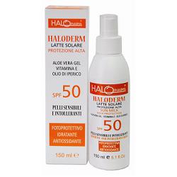 HALODERM LATTE SOLARE SPF50 PROTEZIONE ALTA 150 ML - Farmacia Dott. Pasquale Russo