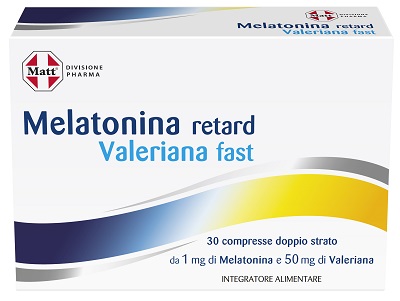 MATT DIVISIONE PHARMA MELATONINA RETARD VALERIANA FAST 30 COMPRESSE - Farmacia Dott. Pasquale Russo