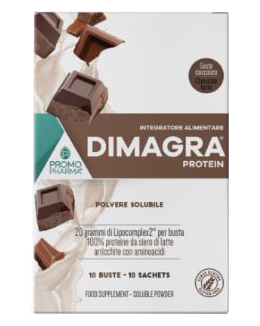 DIMAGRA PROTEIN CIOCCOLATO 10 BUSTE - Farmacia Dott. Pasquale Russo