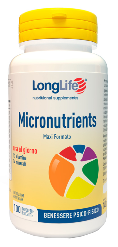 LONGLIFE MICRONUTRIENTS 100 TAVOLETTE RIVESTITE - Farmacia Dott. Pasquale Russo