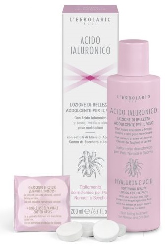 ACIDO IALURONICO LOZIONE DI BELLEZZA ADDOLCENTE VISO PELLI NORMALI E SECCHE 200 ML - Farmacia Dott. Pasquale Russo