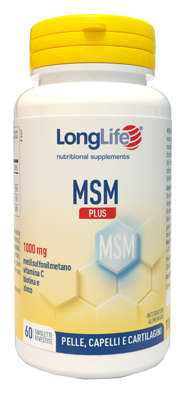 LONGLIFE MSM PLUS 60 TAVOLETTE RIVESTITE DA 1,85 G - Farmacia Dott. Pasquale Russo