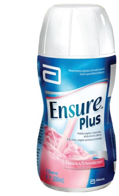 ENSURE PLUS FRAGOLA 4 BOTTIGLE DA 200 ML - Farmacia Dott. Pasquale Russo