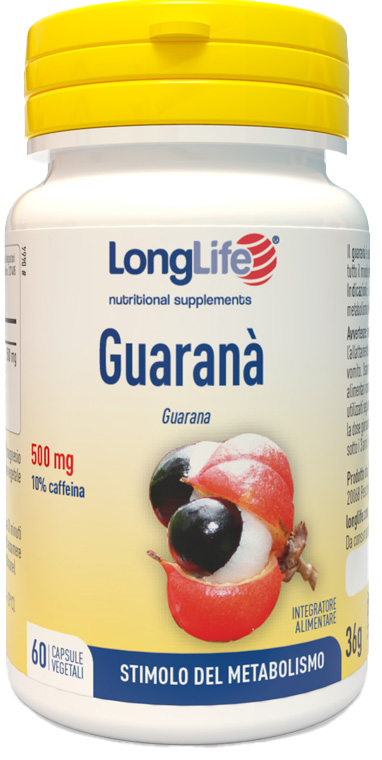 LONGLIFE GUARANA' 60 CAPSULE VEGETALI - Farmacia Dott. Pasquale Russo