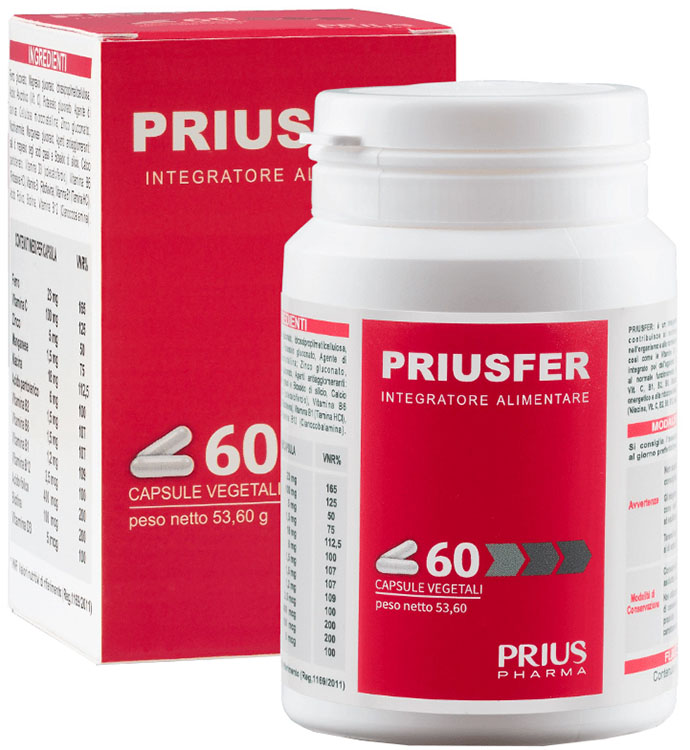 PRIUSFER 60 CAPSULE - Farmacia Dott. Pasquale Russo