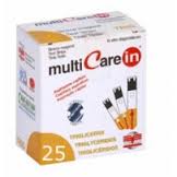 TEST TRIGLICERIDI MULTICARE IN STRISCE CON ASPRIAZIONE CAPILLARE 25 PEZZI - Farmacia Dott. Pasquale Russo