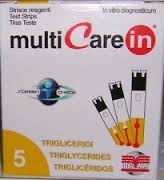 TEST TRIGLICERIDI MULTICARE IN STRISCE CON ASPIRAZIONE CAPIILLARE 5 PEZZI - Farmacia Dott. Pasquale Russo