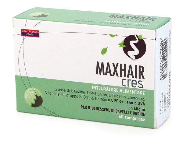 MAX HAIR CRES 60 COMPRESSE - Farmacia Dott. Pasquale Russo