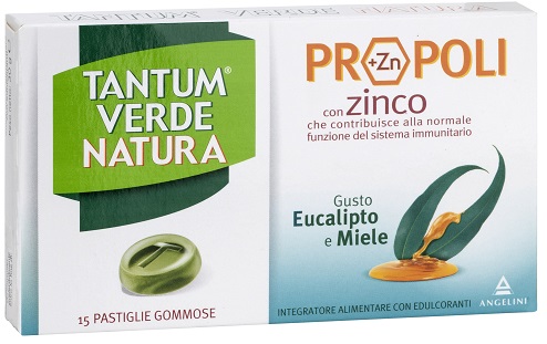 TANTUM VERDE NATURA PASTIGLIE GOMMOSE EUCALIPTO & MIELE 30 G - Farmacia Dott. Pasquale Russo