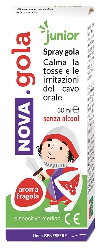 NOVA GOLA SPRAY JUNIOR FRAGOLA 30 ML - Farmacia Dott. Pasquale Russo