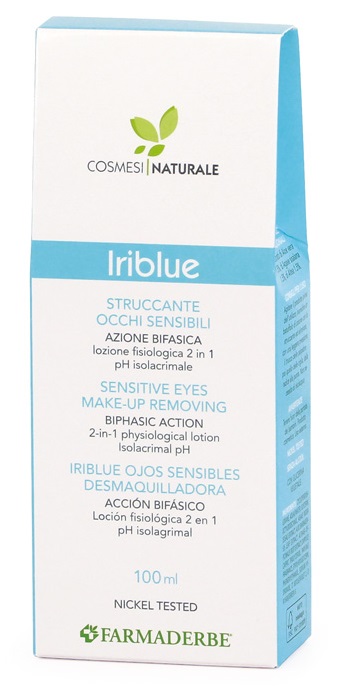 IRIBLUE STRUCCANTE OCCHI SENSIBILI AZIONE BIFASICA SOLUZIONE FISIOLOGICA 2 IN 1 PH ISOLACRIMALE 100 ML - Farmacia Dott. Pasquale Russo