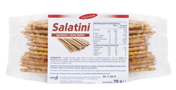 MY SNACK SALATINI 70 G - Farmacia Dott. Pasquale Russo