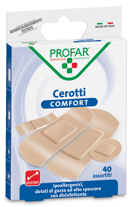 CEROTTO COMFORT ASSORTITI 40 PEZZI PROFAR - Farmacia Dott. Pasquale Russo