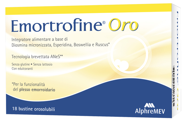 EMORTROFINE ORO 18 BUSTINE DA 3 G - Farmacia Dott. Pasquale Russo