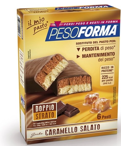 PESOFORMA BARRETTA AL CARAMELLO SALATO 12 PEZZI DA 31 G - Farmacia Dott. Pasquale Russo