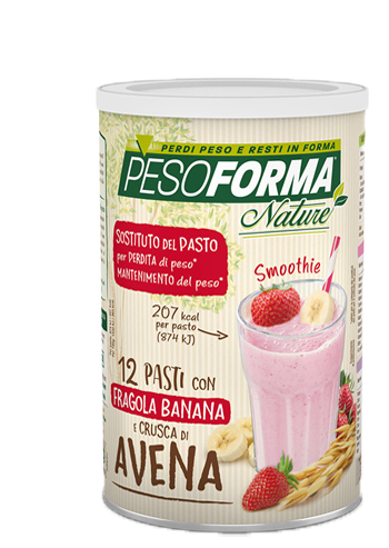 PESOFORMA NATURE SMOOTHIE FRAGOLA BANANA POLVERE 420 G - Farmacia Dott. Pasquale Russo