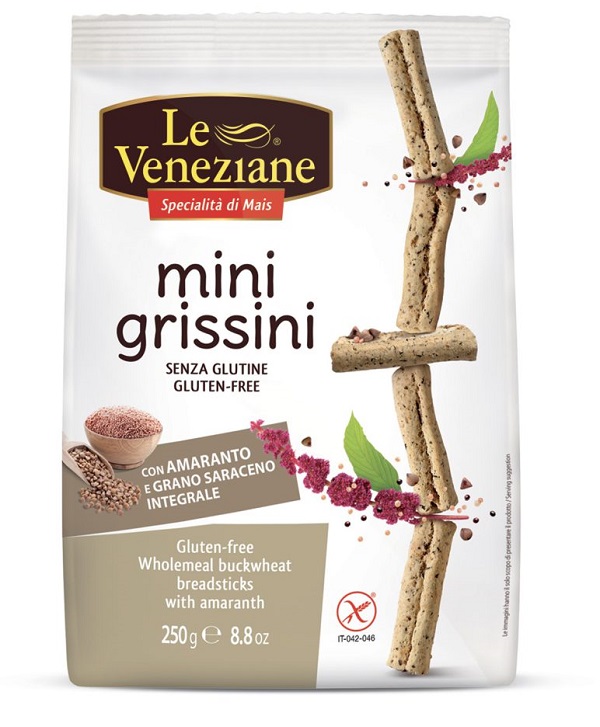 LE VENEZIANE MINIGRISSINI GRANO SARACENO INTEGRALE CON AMARANTO 250 G - Farmacia Dott. Pasquale Russo
