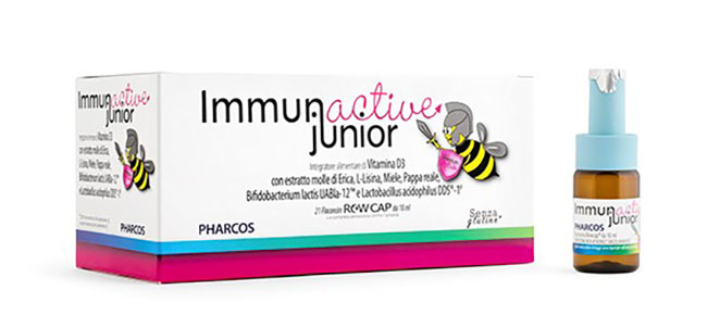 IMMUNACTIVE JUNIOR PHARCOS 21 FIALE 10 ML - Farmacia Dott. Pasquale Russo