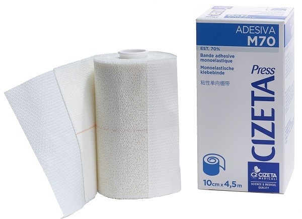 CIZETA PRESS ADESIVA M70 BENDA MONOELASTICA EST 70 M 4,5X10 CM - Farmacia Dott. Pasquale Russo