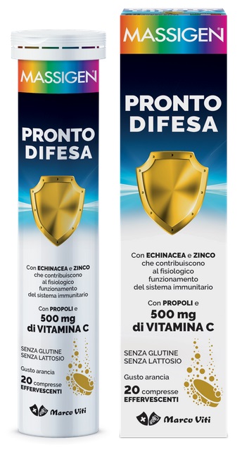MASSIGEN PRONTO DIFESA 20 COMPRESSE EFFERVESCENTI - Farmacia Dott. Pasquale Russo