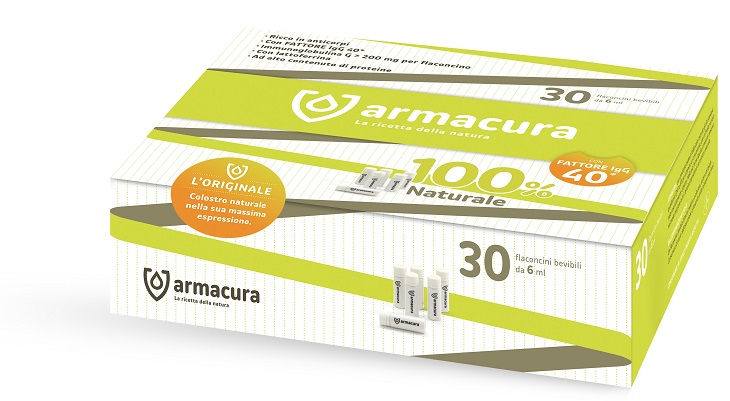 ARMACURA COLOSTRO 100% 30 FLACONCINI BEVIBILI - Farmacia Dott. Pasquale Russo