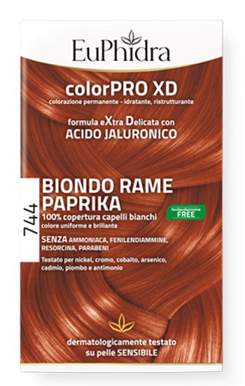 EUPHIDRA COLORPRO GEL COLORANTE CAPELLI XD 744 PAPRIKA 50 ML IN FLACONE + ATTIVANTE + BALSAMO + GUANTI - Farmacia Dott. Pasquale Russo