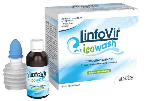 SOLUZIONE SALINA ISOTONICA LINFOVIR ISOWASH 8 FLACONI DA 60 ML - Farmacia Dott. Pasquale Russo