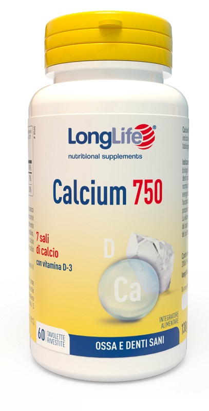 LONGLIFE CALCIUM 750 MG 60 TAVOLETTE - Farmacia Dott. Pasquale Russo