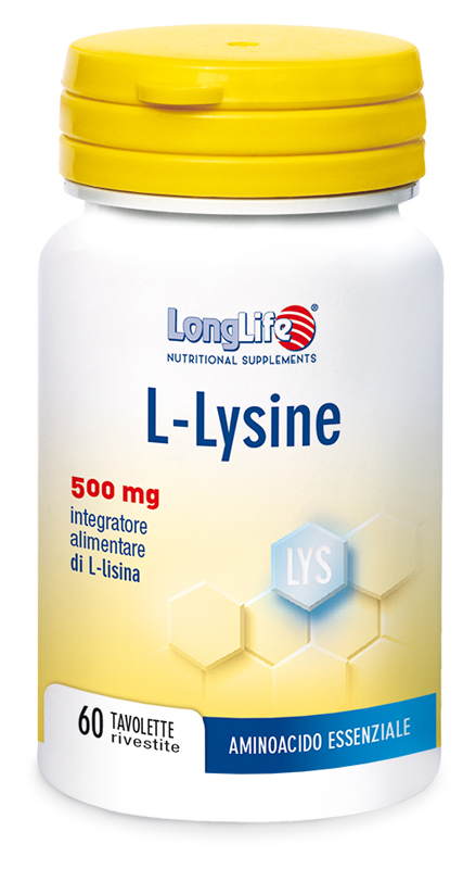 LONGLIFE L-LYSINE 500MG 60 TAVOLETTE RIVESTITE DA 860 MG - Farmacia Dott. Pasquale Russo