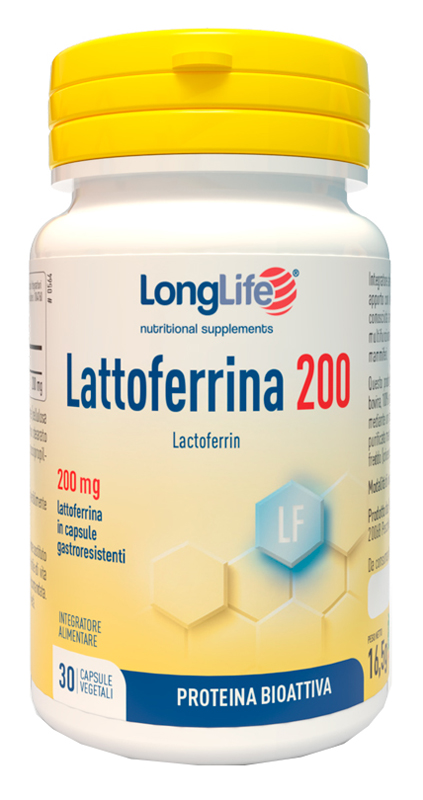 LONGLIFE LATTOFERRINA200 30 CAPSULE VEGETALI DA 550 MG - Farmacia Dott. Pasquale Russo