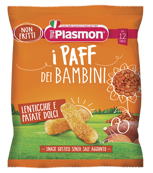 PLASMON DRY SNACK PAFF LENTICCHIE-PATATA DOLCE 15 G - Farmacia Dott. Pasquale Russo