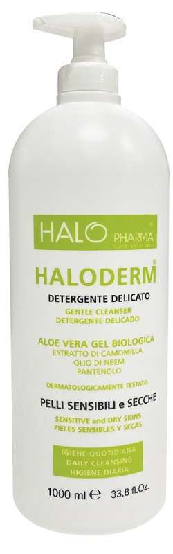 HALODERM DETERGENTE DELICATO 1 L FLACONE HDPE2 TAPPO C/PP92 - Farmacia Dott. Pasquale Russo