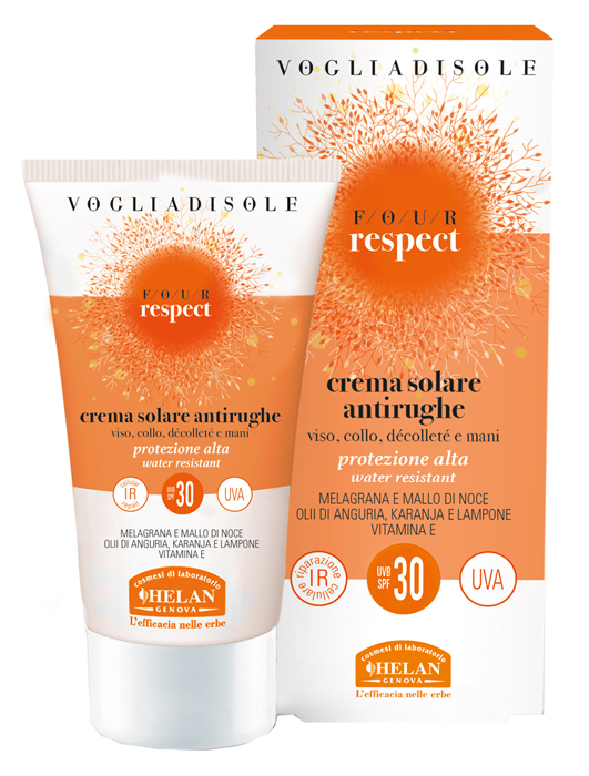 VOGLIA DI SOLE RESPECT CREMA SOLARE ANTIRUGHE SPF30 50 ML - Farmacia Dott. Pasquale Russo